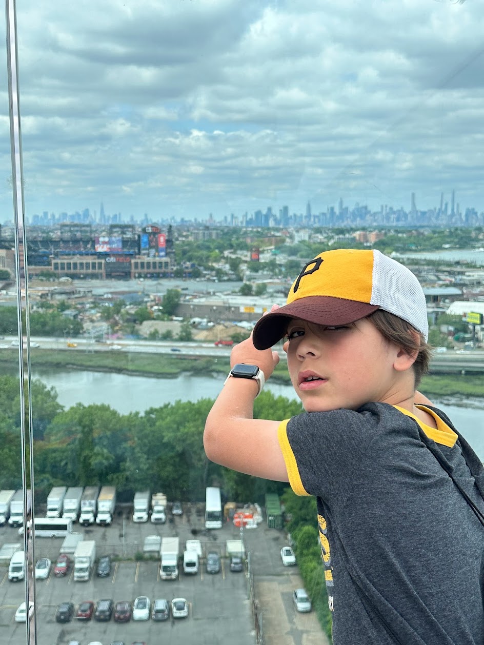 Citi Field and Manhattan from our Hotel