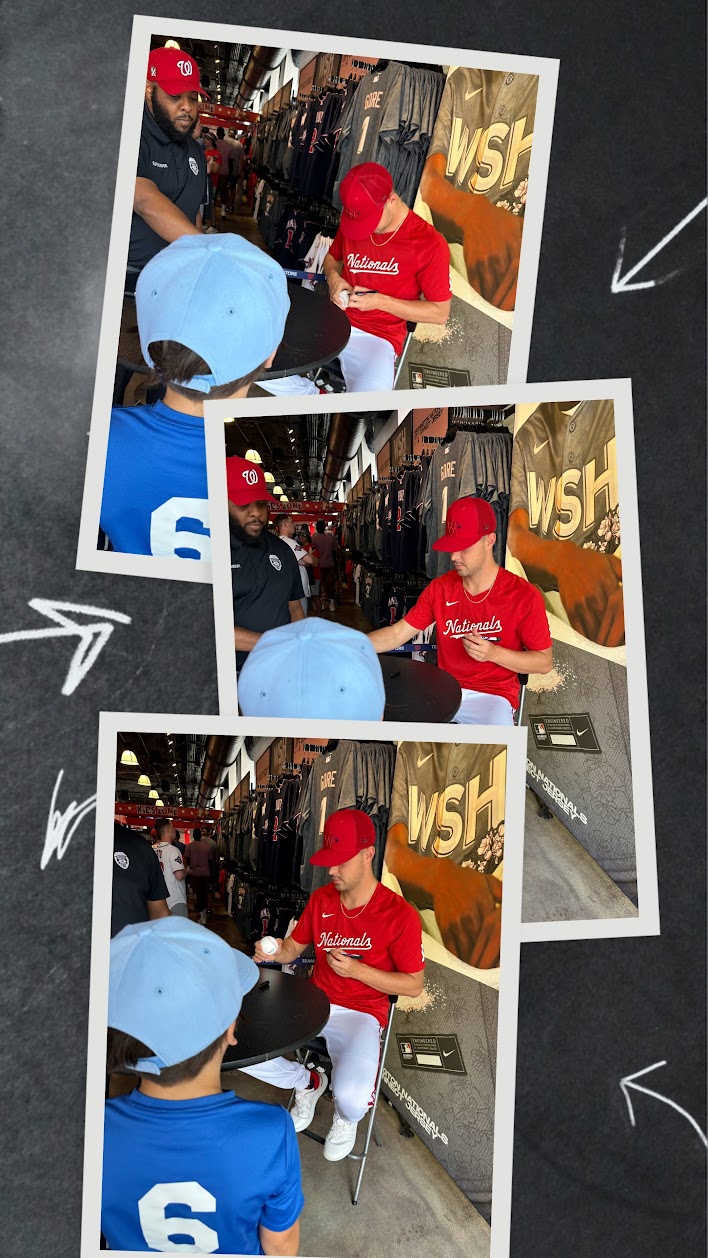 Getting an Autograph with Ryan Zimmerman