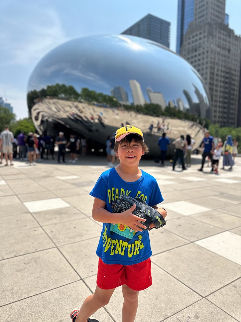 At the Cloud Gate in Chicago, the “bean”