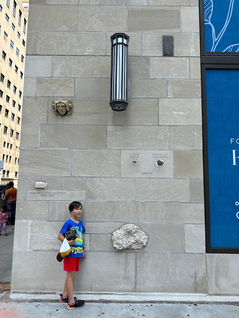 Ancient stones in Building in Chicago